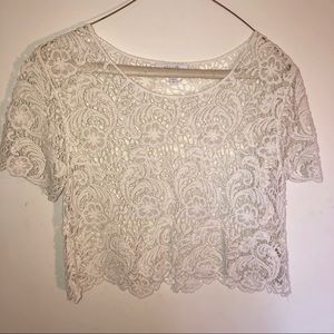 dELiA*s white crochet top